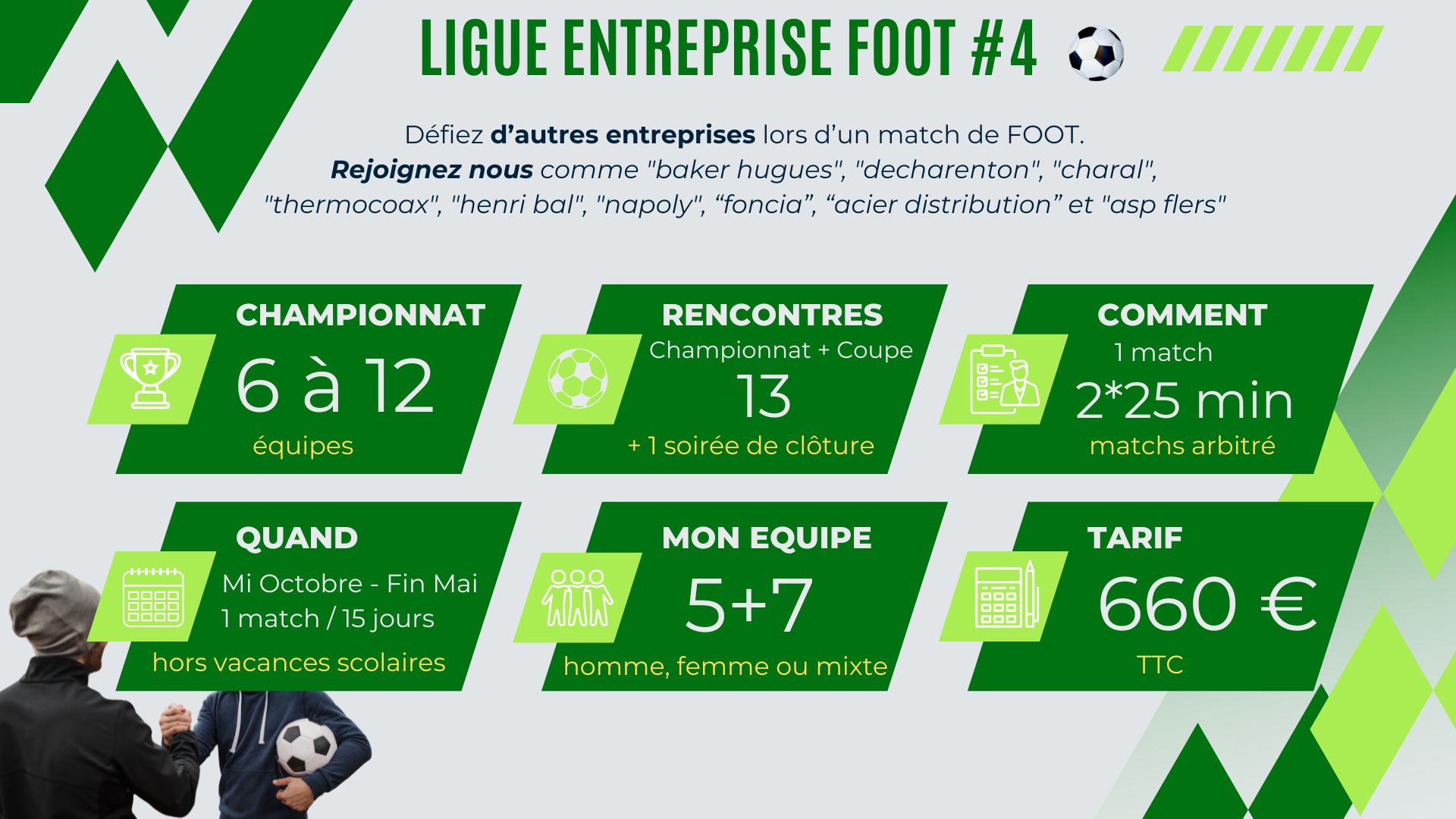 LIGUE ENTREPRISE foot organisation ligue entreprise foot