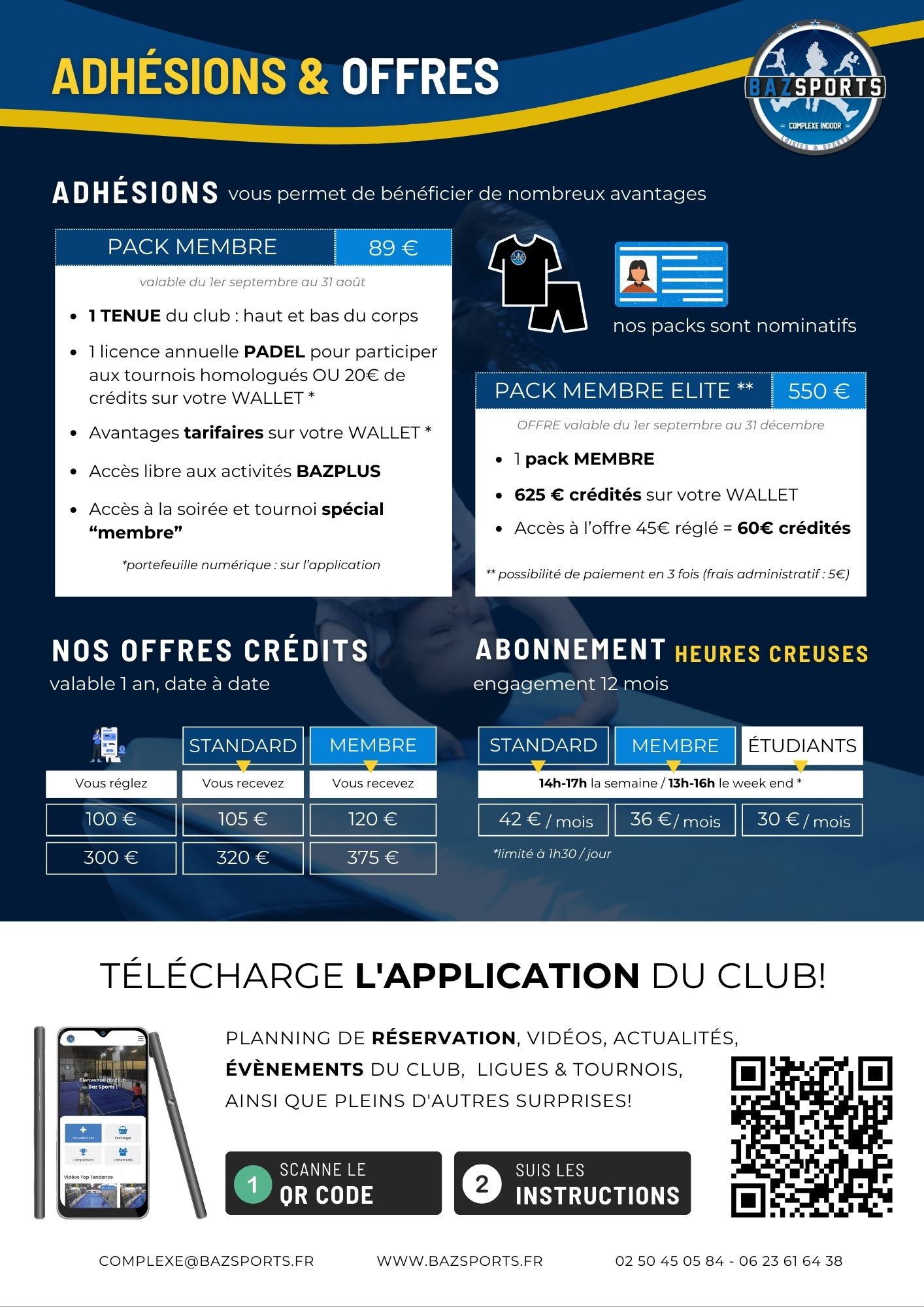 Adhésion bazsports devenez membre bazsports